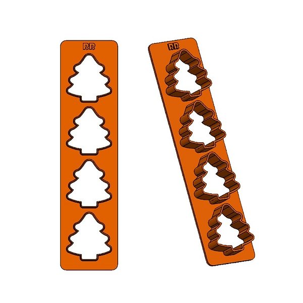 Régua Cortador Árvore De Natal - Ref.1616 - 2cm - 1 unidade - RR Cortadores - Rizzo