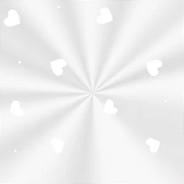 Saco Transparente Decorado - 10x14cm - Love Branco - 100 unidades - Cromus - Rizzo Embalagens