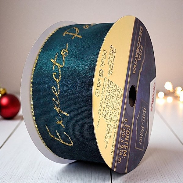Fita Decorativa Aramada - Expecto Patronum - Harry Potter - 6,3x914cm - 1 unidade - Cromus - Rizzo