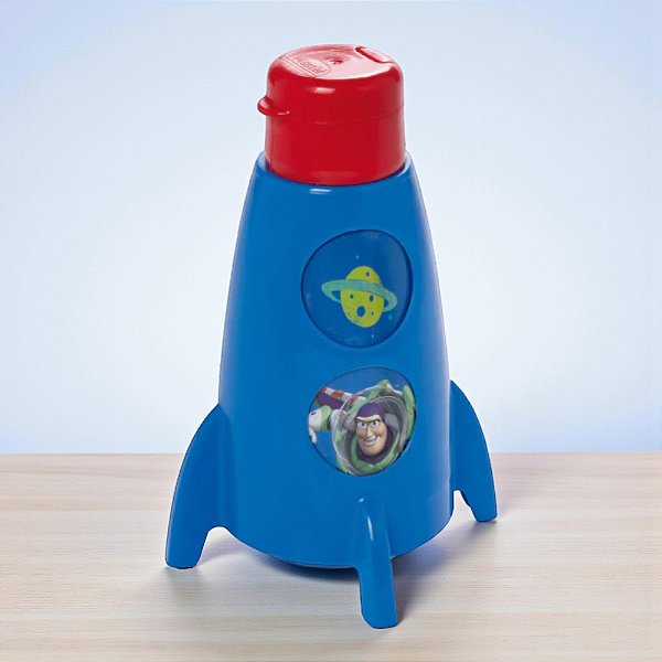 Garrafa Foguete - Toy Story - 320ml - 1 unidade - Disney Original - Rizzo