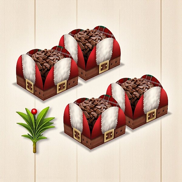 Porta Forminha - Feliz Natal - 3,5x3,5cm - 50 unidades - Regina - Rizzo