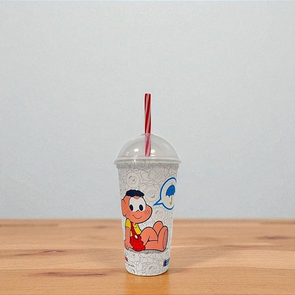 Copo Shake Para Colorir Turma da Monica - Cascão - 500ml  - 1 unidade - Plasútil - Rizzo