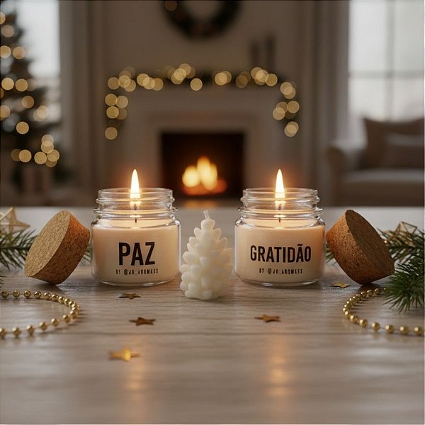 Vela Aromática - Trio Natalino Paz e Gratidão - 1 unidade - Rizzo