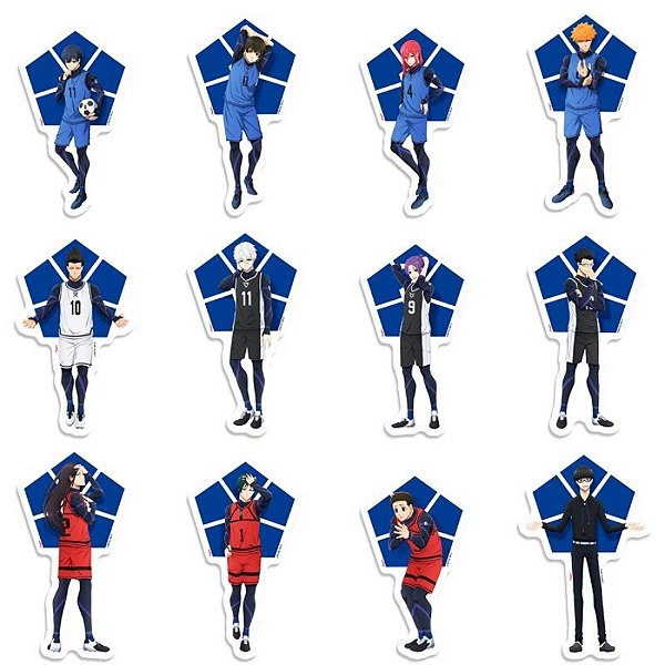 Mini Personagens Decorativos - Bluelock - 5x9,5 - 12 unidades - Regina - Rizzo