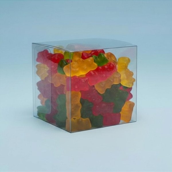Caixa Transparente de Acetato Cubo - 7x7x7cm - 20 unidades - Assk - Rizzo