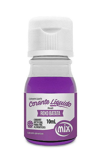 Corante Liquido Roxo Batata 10ml Mix