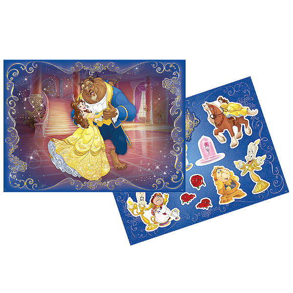 Kit Decorativo Festa a Bela e a Fera  - Disney Original - Rizzo