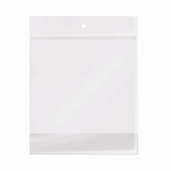 Saco Adesivado com Furo - 7,5x13cm - 100 unidades - Cromus Embalagens