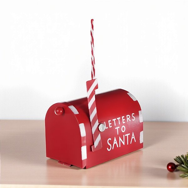 Enfeite Para Pendurar de Natal - Correio Carta Vermelho - 5,5x8cm - 1 unidade - Cromus - Rizzo