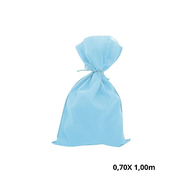 Saco para Surpresas em TNT - Azul Claro - 0,70cm x 1m  - 1 unidade - Rizzo