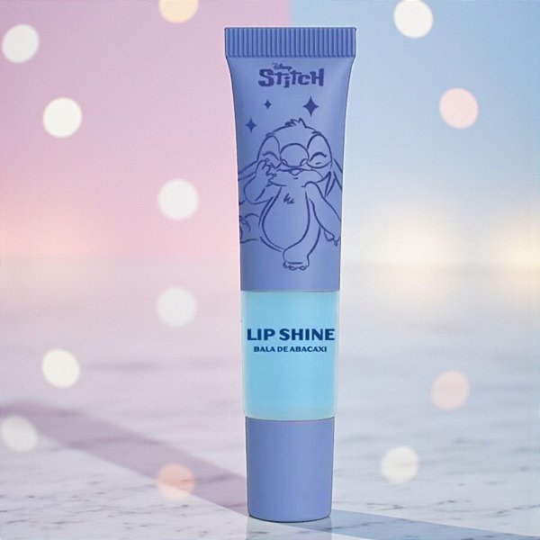 Lip Shine - Stitch - Bala de Abacaxi - 8g - 1 unidade - Disney Original - Rizzo