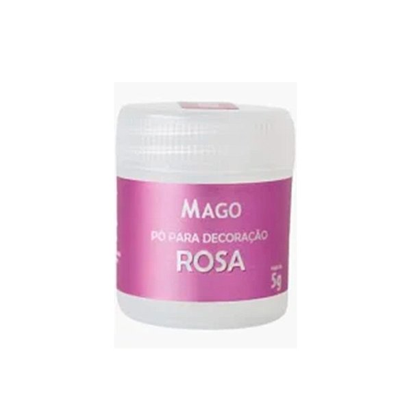 Pó para Decoração Rosa - 5g - 1 unidade - Mago - Rizzo
