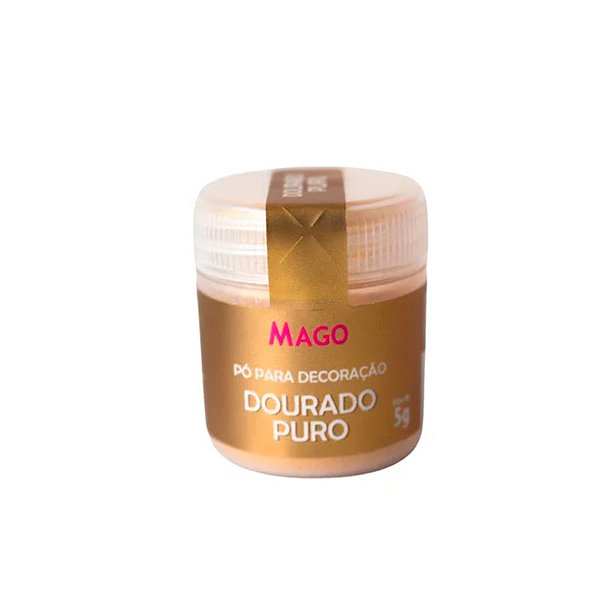 Pó para Decoração Dourado Puro - 5g - 1 unidade - Mago - Rizzo