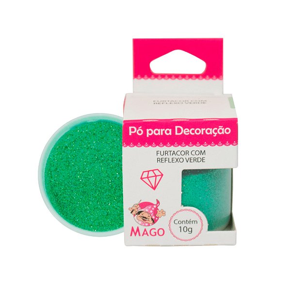 Pó para Decoração Furtacor com Reflexo Verde 10g Mago