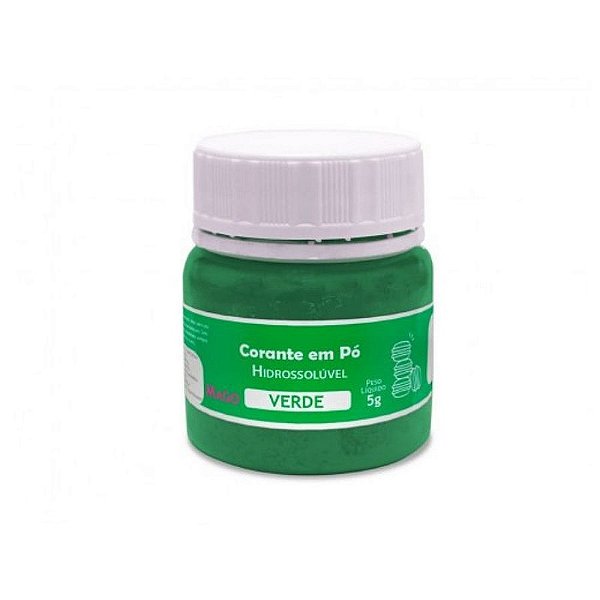 Corante em pó Hidrossolúvel - Verde - 5g - Mago