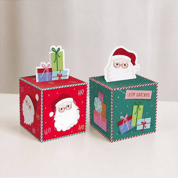 Caixa Pop Up - Presentes - P 9x9x11cm - 10 unidades - Cromus - Rizzo