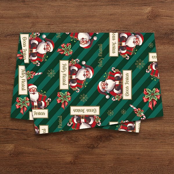 Papel de Seda - 50x70cm - Doce Natal - 50 unidades - Rizzo