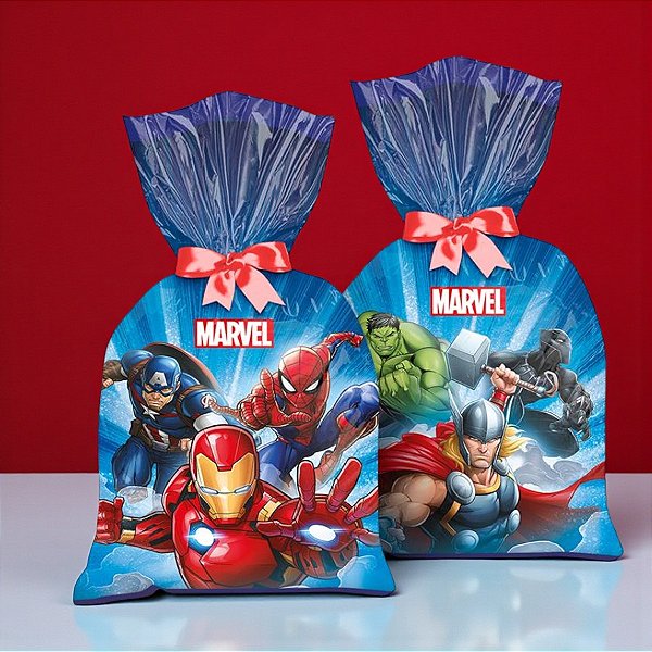 Sacola Plástica - Vingadores - 8 unidades - Disney Original - Rizzo