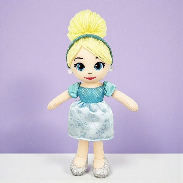 Boneca Cinderela de Pano - Princesas Disney - 28cm - 1 unidade - Disney Original - Rizzo
