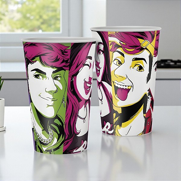 Copo de Papel - Emilly Vick e dos Rosa - 180ml - 8 unidades - Regina - Rizzo