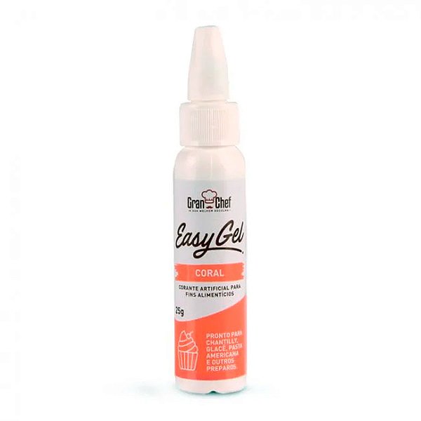 Corante Easy Gel Coral 25g GranChef