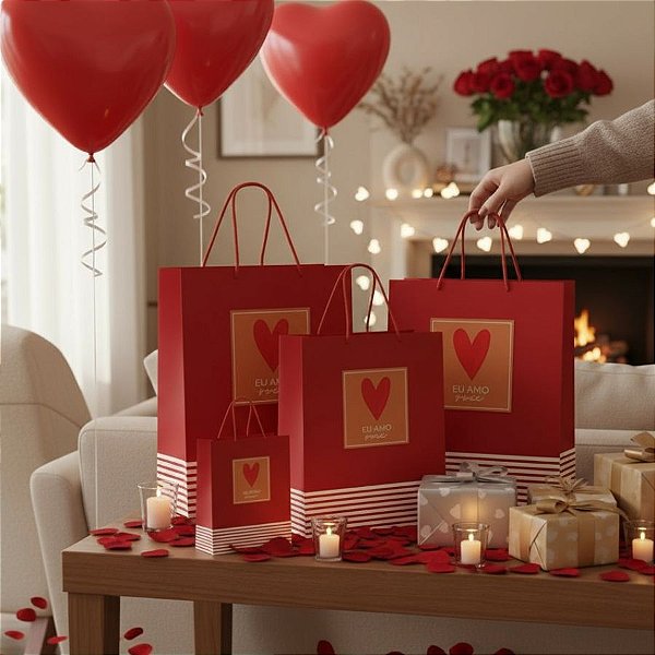 Sacola de Papel Premium - Season Love - 10 unidades - Cromus - Rizzo