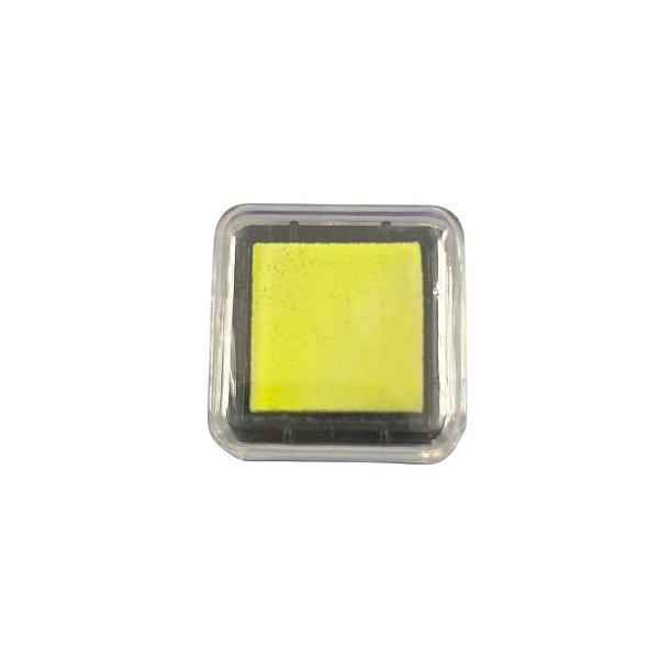 Almofada para Carimbo em Plástico e Espuma - Carimbeira Verde Lima 2,5x2,5cm - 1 unidade - Rizzo