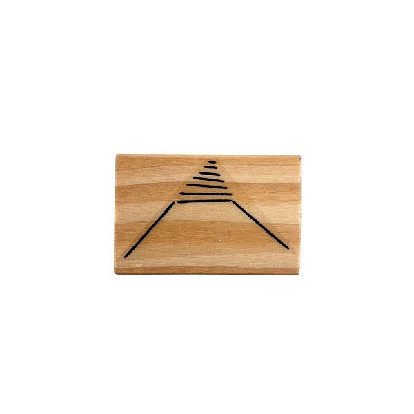 Carimbo de Madeira Artesanal - Triangulo - Cod.RL-185 M - 1 unidade - Rizzo