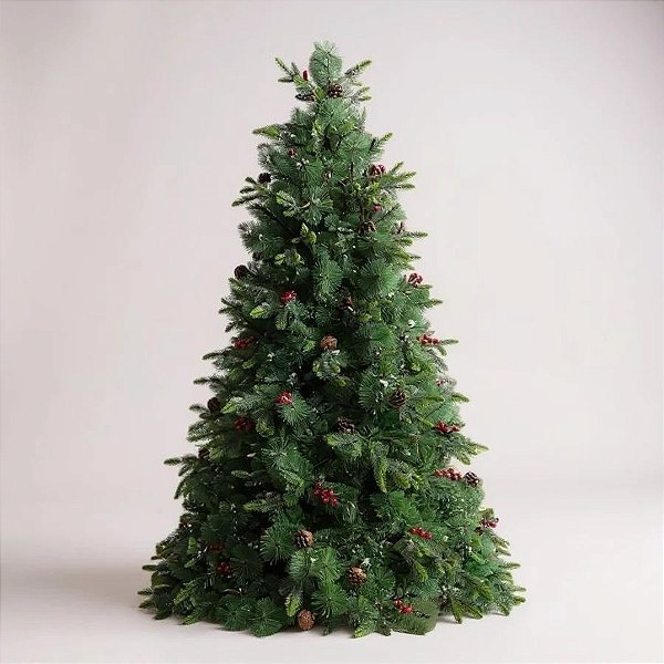 Árvore De Natal Modelo Canela Pinha - 4847 Galhos - 4m - Ref. RZO376  - 1 unidade - Rizzo