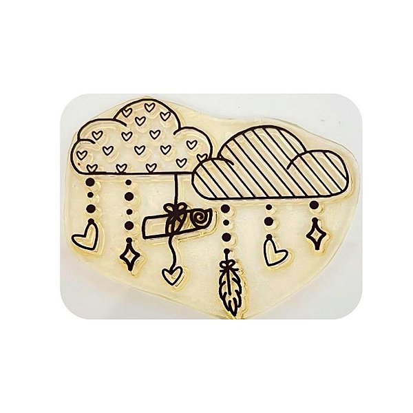 Kit Cartela de Carimbo - Nuvem dos Desejos - 1 unidade - Rizzo