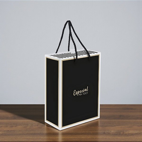 Caixa Luva com Alça - Maison Ouro e Preto - 1 unidade - Cromus - Rizzo