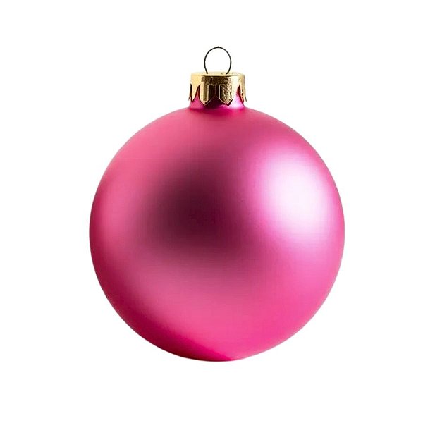 Bolas De Natal - Fosca Pink - 15cm - 1 unidade - Rizzo