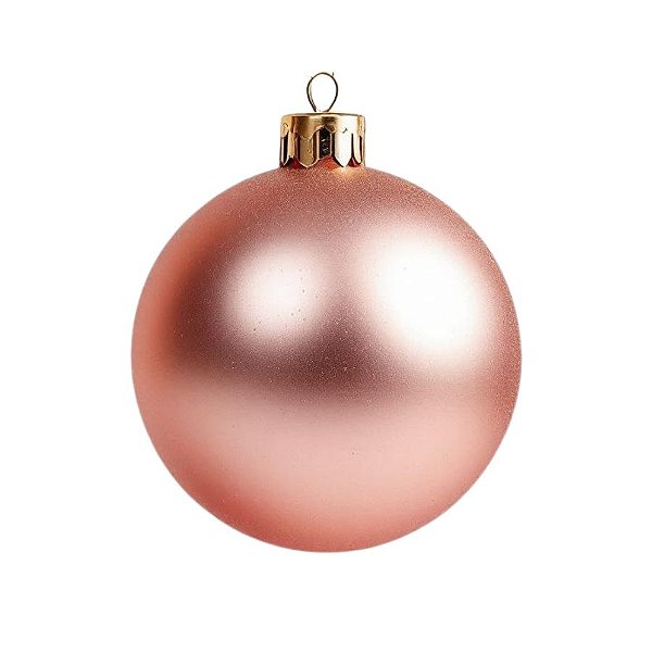 Bolas De Natal - Fosca Rose - 15cm - 1 unidade - Rizzo