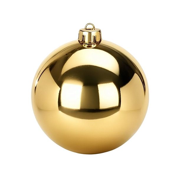 Bolas De Natal - Lisa Dourada - 15cm - 1 unidade - Rizzo