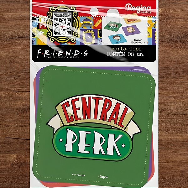 Porta Copo Decorativo - Friends - 9x9cm - 6 unidades - Regina - Rizzo