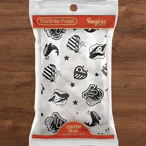 Saco de Papel - Santos - 7,5x14cm - 50 unidades - Regina - Rizzo
