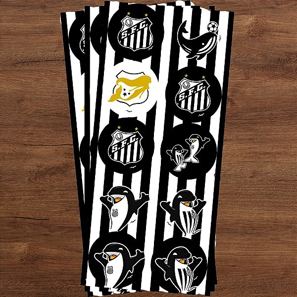 Adesivo Redondo - Santos - 4x4cm - 30 unidades - Regina - Rizzo