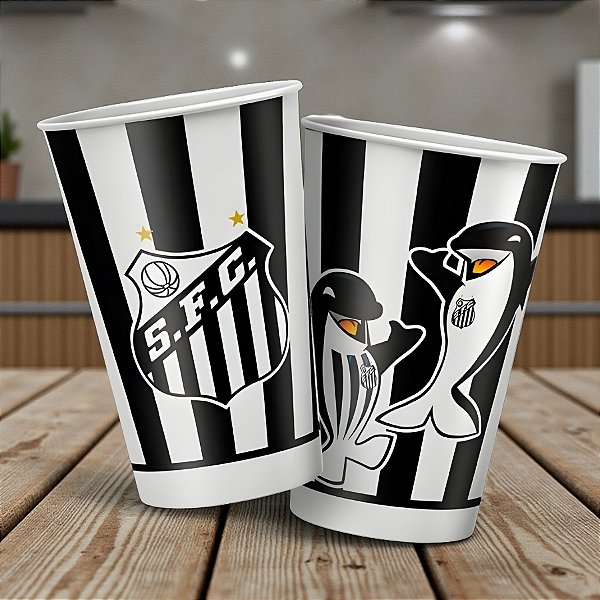 Copo de Papel - Santos - 180ml - 8 unidades - Regina - Rizzo