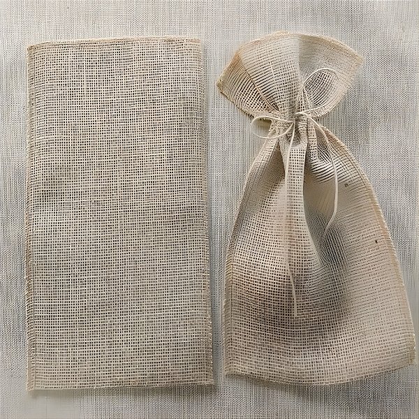 Saco de Juta com Cordão - 24x40cm - 10 unidades - EcoArt - Rizzo