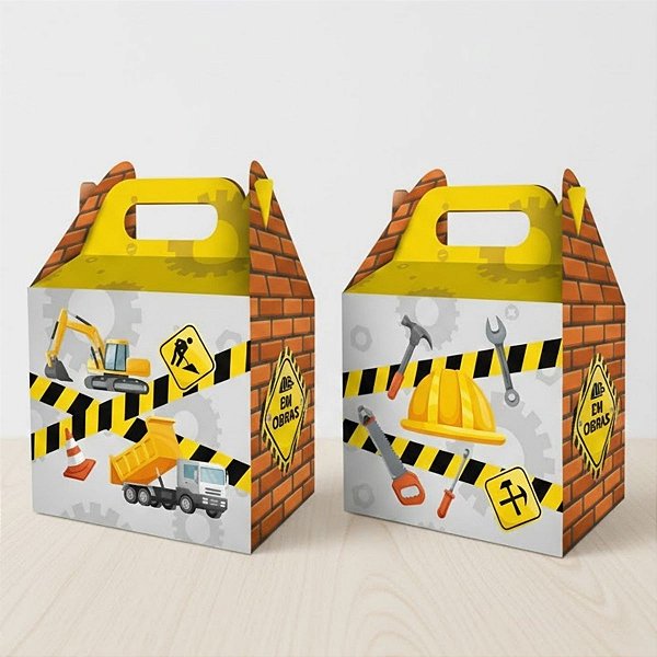 Caixa Surpresa - Construção - 10,5x9x7cm - 4 unidades - Regina - Rizzo