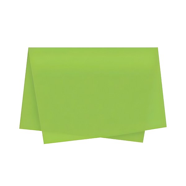 Papel de Seda - 50x70cm - Verde Oliva Claro - 100 unidades - Rizzo