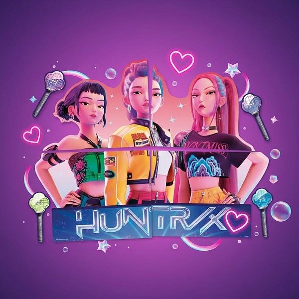 Painel Decorativo Especial - Guerreiras do K-pop - 120x90cm - 1 unidade - Festcolor - Rizzo