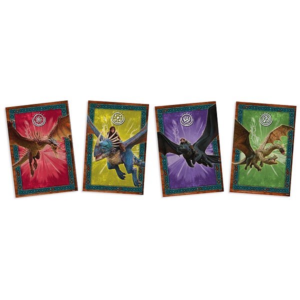 Quadros Decorativos - Como Treinar O Seu Dragão - 31x21cm - 4 unidades - FestColor - Rizzo