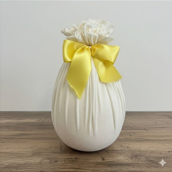 Decoração de Páscoa - Ovo Amarelo Pastel - 500g - 1 unidade - Rizzo