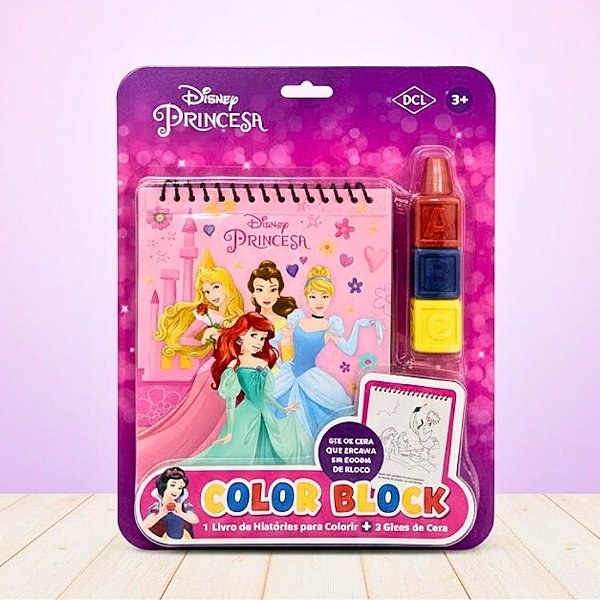 Kit Para Colorir com Giz - Princesas - 4 Itens - 1 unidade - Disney Original - Rizzo