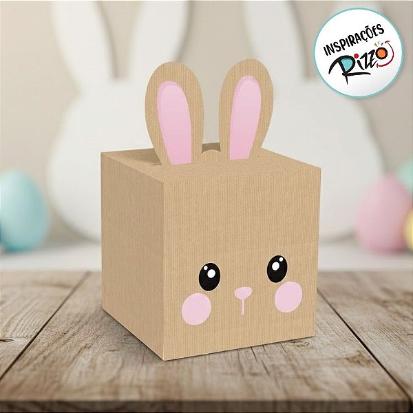 Caixa Pop Up - Minha Coelhinha Rosa - M 9x9x11cm - 10 unidades - Cromus - Rizzo