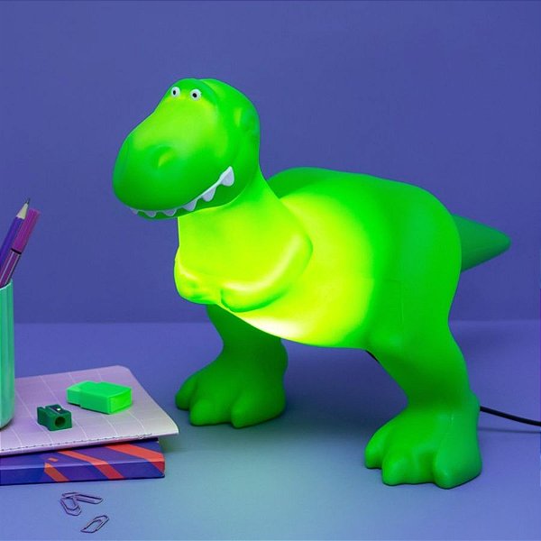 Luminária Rex - Toy Story - 28cm - 1 unidade - Disney Original - Usare