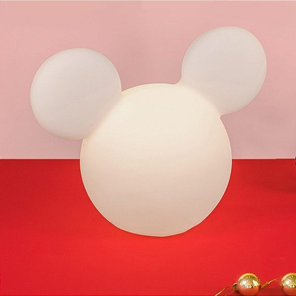 Luminária Mickey Mouse - Clean - 28cm - 1 unidade - Disney Original - Rizzo