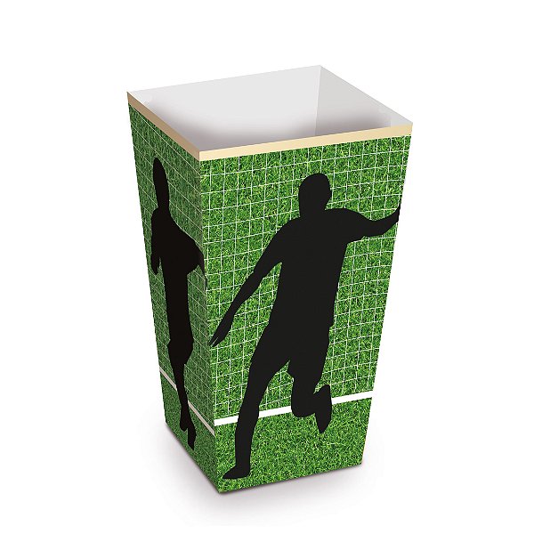 Caixa Pipoca Festa Futebol - 10 unidades - Cromus - Rizzo Festas