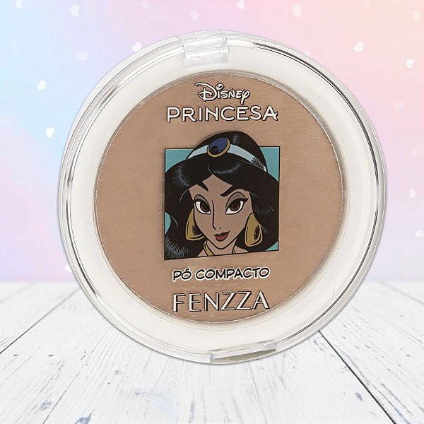 Pó Compacto - Jasmine - Princesas - 10g - 1 unidade - Disney Original - Rizzo